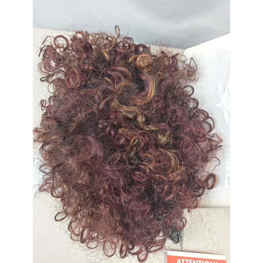 Especially Yours Wig Dark Red Curly Style Synthetic‎ Hair with Box